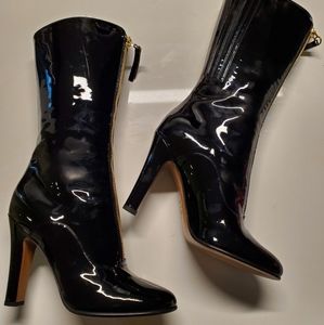 Valentino Garavani Mid-Calf Patent Leather Boots
